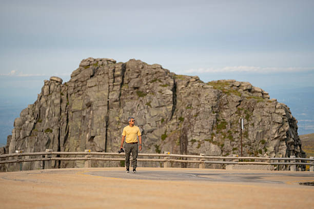 Tourism in Serra da Estrela in Covilhã, Castelo Branco, Portugal