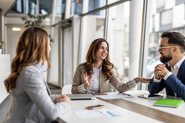 istock Business team discussing strategy during meeting in modern office 2223073908