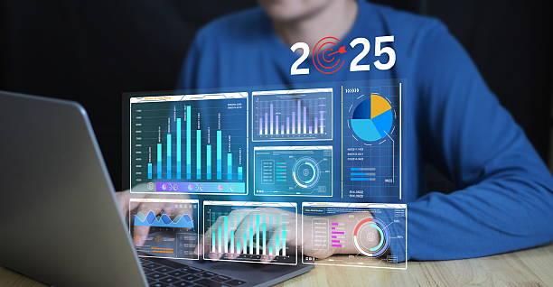 istock A businessman analyzes 2025 market growth trends using KPI dashboards, charts, and AI tools to plan business strategy, e-commerce growth, and financial performance. 2223078687