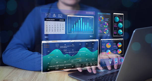 istock Business data analysis digital dashboard displays business data, financial reports, sales analytics, and market research insights for planning, growth tracking, and financial auditing. 2223078710