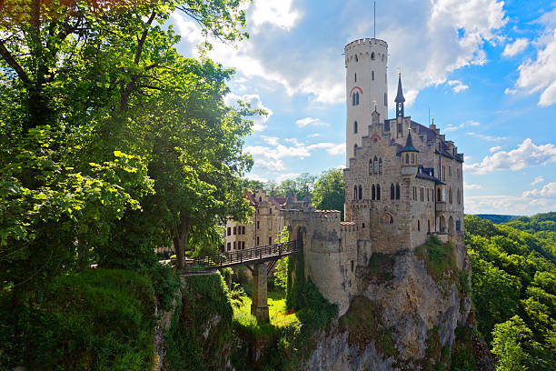 Panoramic view of Castle Lichtenstein near Stuttgart, Germany
