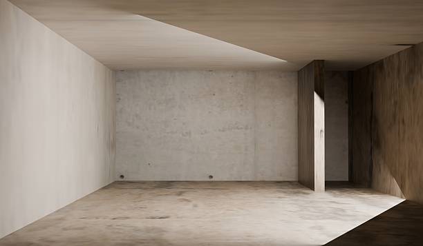 istock Old room, broken walls and lights, 3D illustration 2223079894