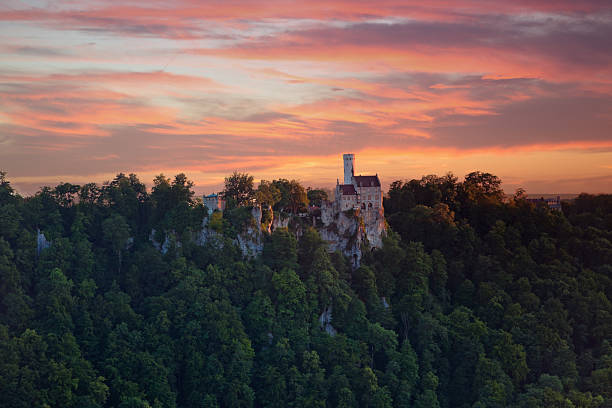 Panoramic view of Castle Lichtenstein near Stuttgart, Germany