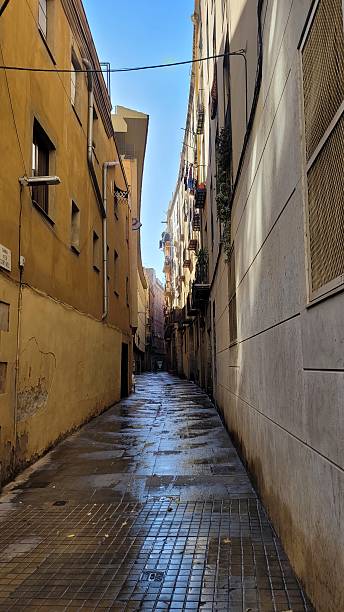 istock Paved alley in the old town 2223082515