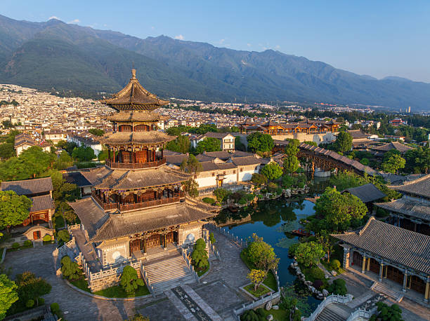 istock Overlooking ancient architecture in Dali old town 2223083427