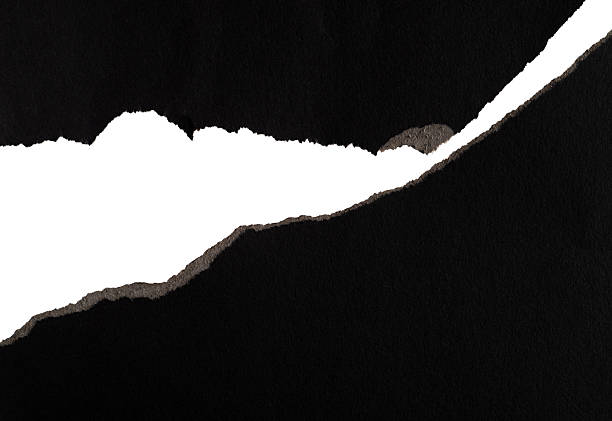 istock Background of torn black paper 2223085014