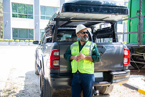 istock The engineer is waiting next to his car 2223085317