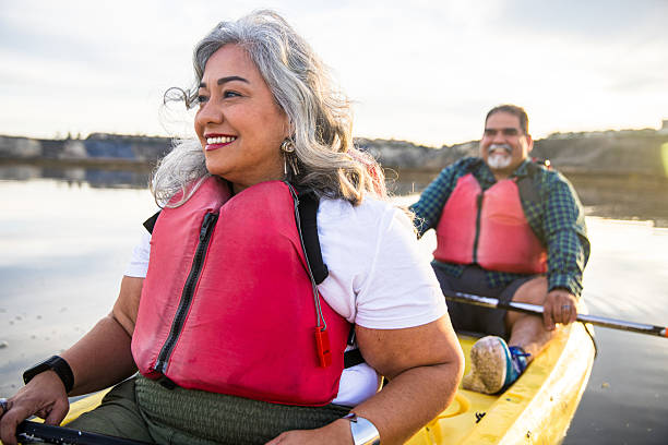 istock Senior Hispanic Couple Kayaking 2223087863