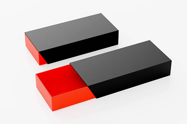 istock Blank Sliding Box Design Mockup on White Background - 3D illustration render 2223088070