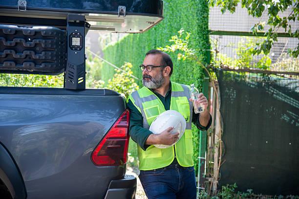 istock The engineer is waiting next to his car 2223088315