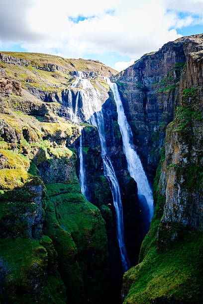 istock Majestic waterfalls cascading down rugged cliffs in Icelands stunning landscape 2223088483