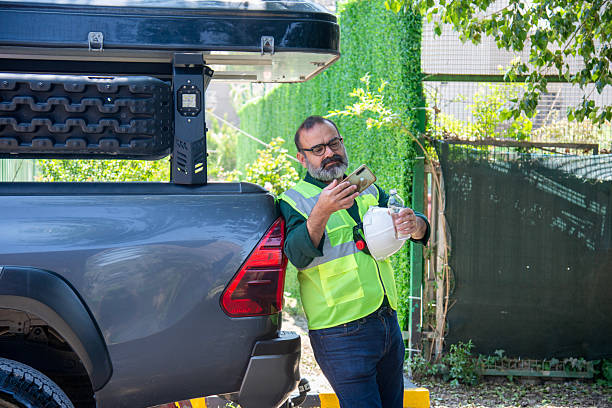 istock The engineer is waiting next to his car 2223088767