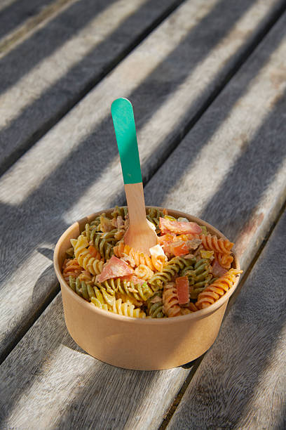 istock tricolor pasta on a shaded picnic table 2223090141