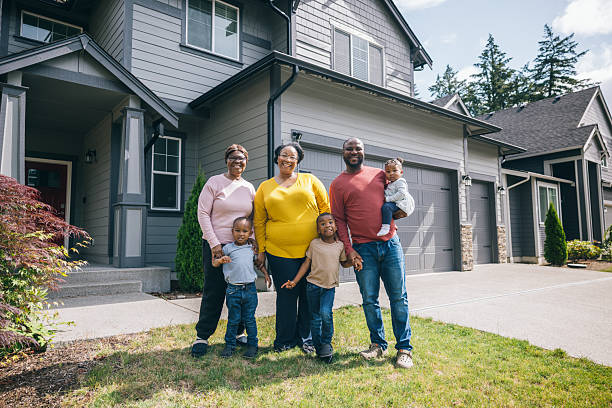 istock Multi Generational Family Portrait Outside New Home 2223093708