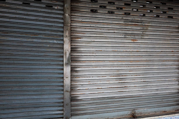 istock Surface of steel doors in Thailand 2223095612