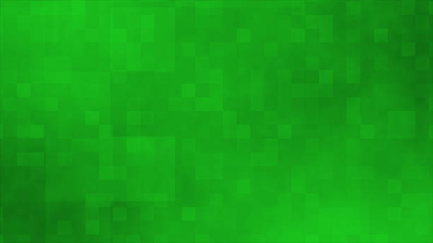 istock Green color slow motion hi-tech geometrical background, box pattern looped futuristic background 2223095654