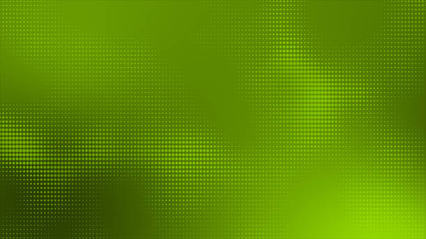 istock Simple and elegant lime green gradient abstract circular dots background, clean and bright background with light motion 2223095914