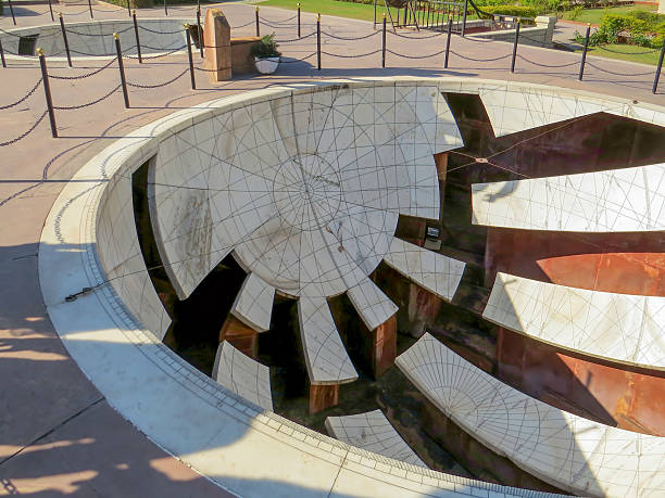 Jaipur, Rajasthan, India. Jantar-Mantar is an UNESCO World site, is an Astronomical site built in 18th century to study Time and Planetary movements in solar system in Jaipur, India.