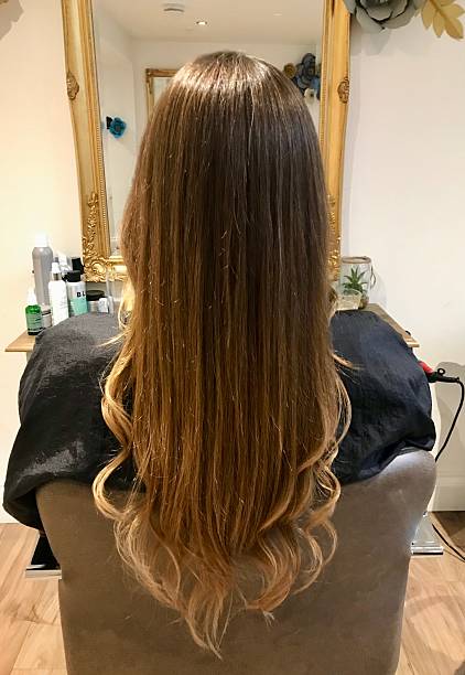 istock Golden light brown balayage long hair style 2223106261
