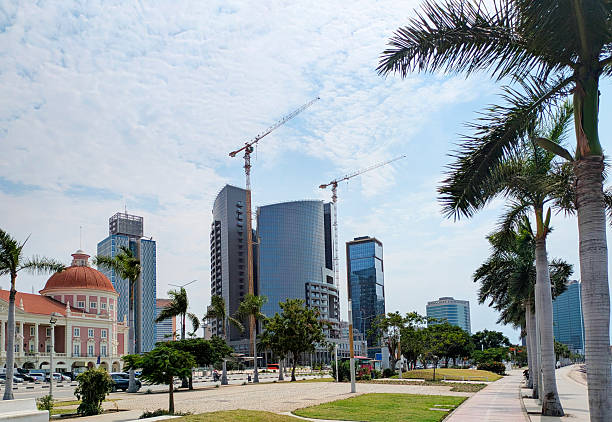 View of Luanda Marginal - modern financial center. Luanda, Angola