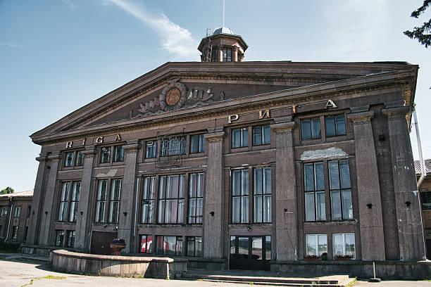 istock Abandoned Spilve Airport Terminal in Riga, Latvia - Historic Soviet Architecture 2223113472