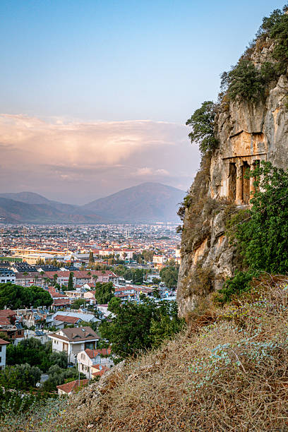 istock Amyntas grave with city view 2223114406