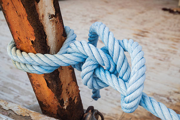 Rope from mooring equipment of ship