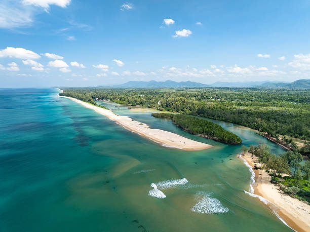 istock Beautiful sea beach nature background High Angle view beach sea background 2223132183