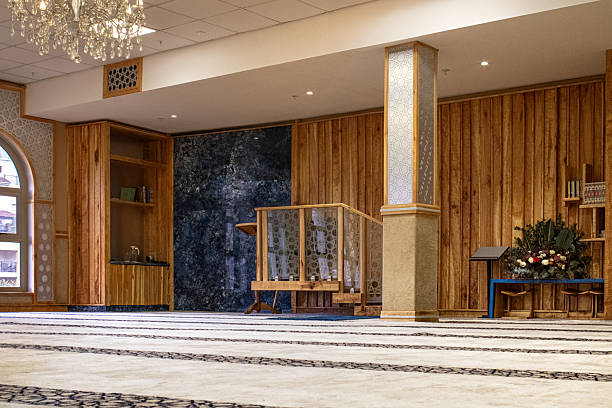 Mosque Interior with Detailed Designs