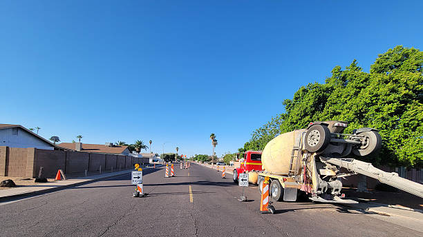 istock Street Safety Corridor in Construction Area 2223132366