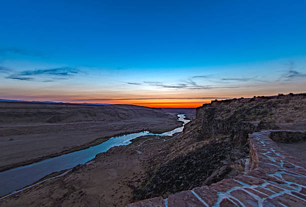 istock Days end on the Snake River Idaho 2223142492