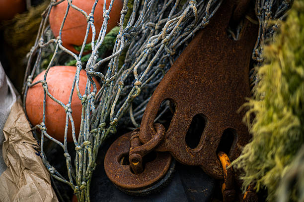 Fishing Gear Lays On dry dock in Bothell, Washington, United States