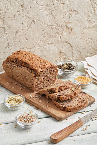 istock Protein bread with hemp, sunflower and pumpkin seeds 2223143532