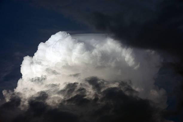Landscape shot of billowing clouds.