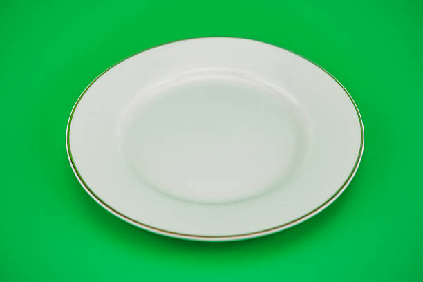 Green background can be used for cutting out materials plates ceramic bowls high definition pictures
