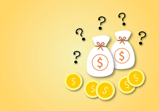 istock Many question mark with coins, money bags and light on soft yellow background. Concept for financial or investment and economic problems. 2223148561