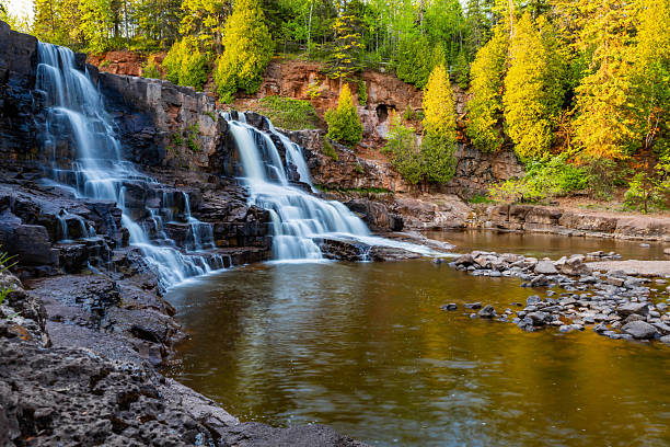 istock Gooseberry Falls Middle Falls Sunset 2223149790