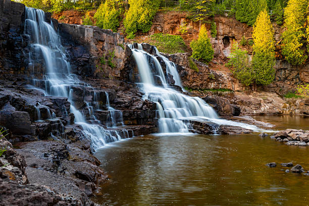 istock Gooseberry Falls Middle Falls Sunset 2223149795