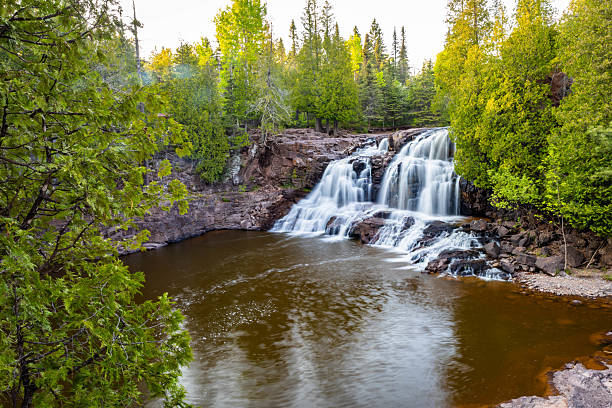 istock Gooseberry Falls Middle Falls Sunset 2223149819
