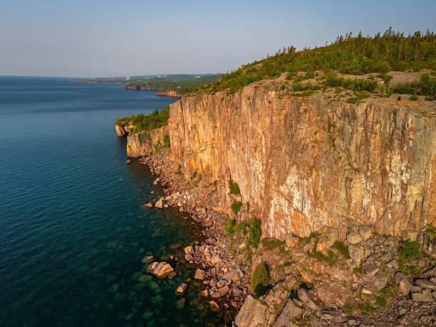 istock Palisade Head scenic cliffs aerial view at Lake Superior 2223150412