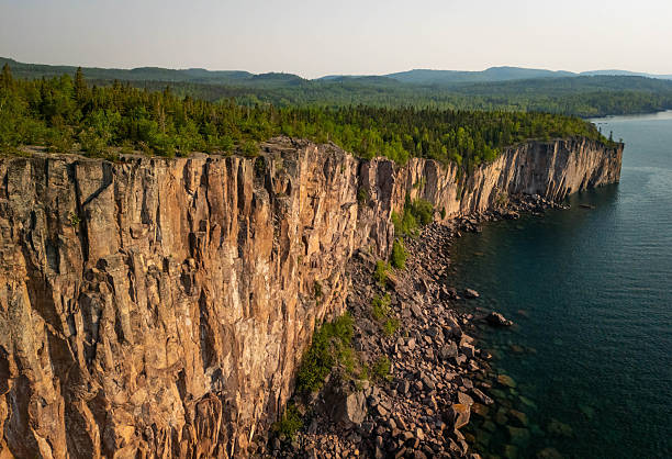 istock Palisade Head scenic cliffs aerial view at Lake Superior 2223150414