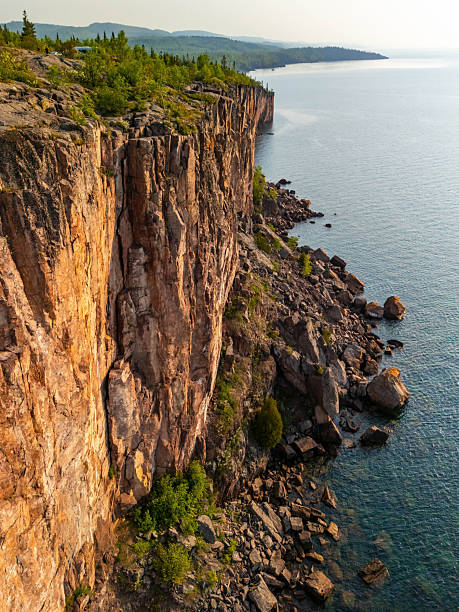 istock Palisade Head scenic cliffs aerial view at Lake Superior 2223150460