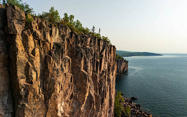 istock Palisade Head scenic cliffs aerial view at Lake Superior 2223150467
