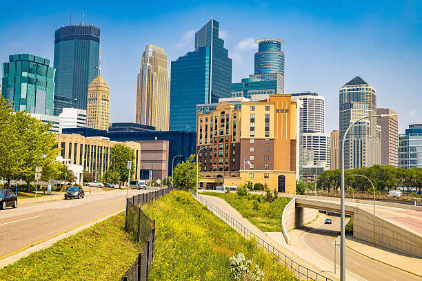 istock Scenic Minneapolis modern buildings skyscrapers 2223152629