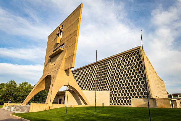 istock Saint Johns Abbey Main Building at Sunset 2223153454