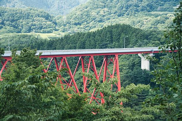 Shimane,Japan - June 28, 2025: Orochi Loop bridge in Okuizumo, Shimane, Japan