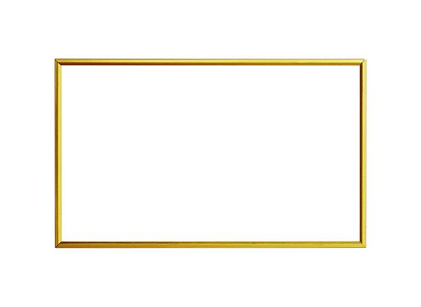 istock horizontal golden frame mockup for photo decoration 2223157231