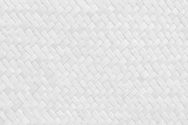 istock Pattern of white old reed weaving mat with vintage style for background and design art work. 2223167037