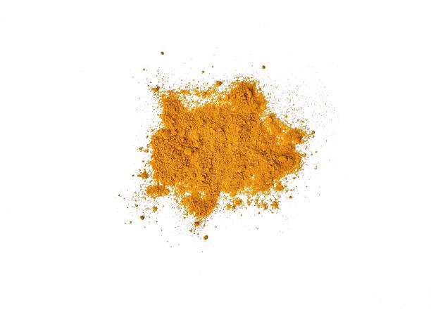 istock Turmeric powder on white background 2223168100
