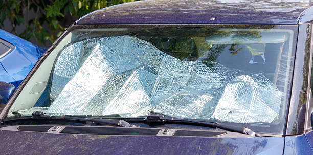 istock A car window is covered with a tarp 2223168791